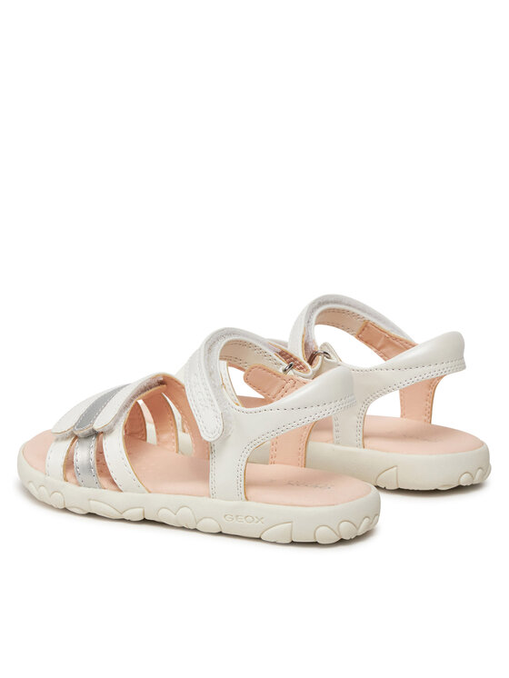 Geox Geox Sandały J Sandal Haiti Girl J458ZD 000NF C0459 S Biały