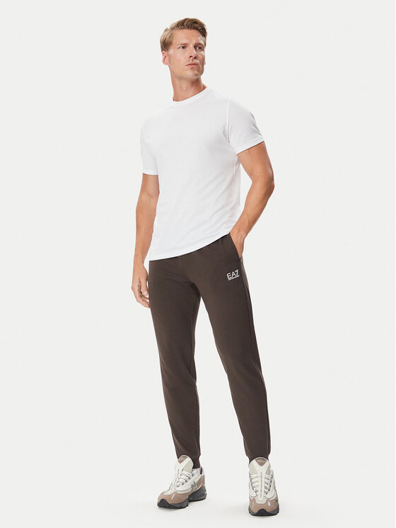 EA7 Emporio Armani EA7 Emporio Armani Dressipüksid 8NPP66 PJVRZ U6027 Tumepruun Regular Fit