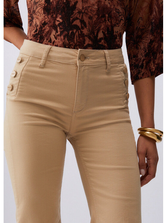 Liu Jo Liu Jo Pantaloni di tessuto WA6403T367A41208 Beige Regular Fit