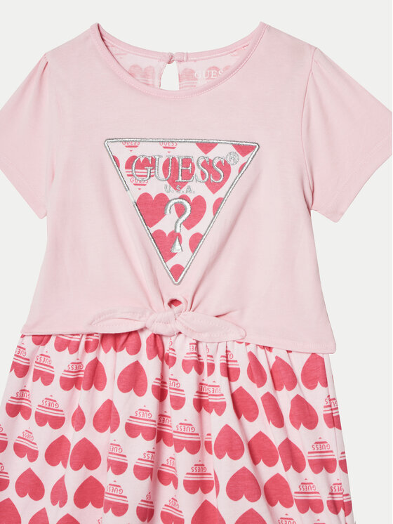 Guess Guess Hétköznapi ruha K5RK09 K6YW4 Rózsaszín Regular Fit