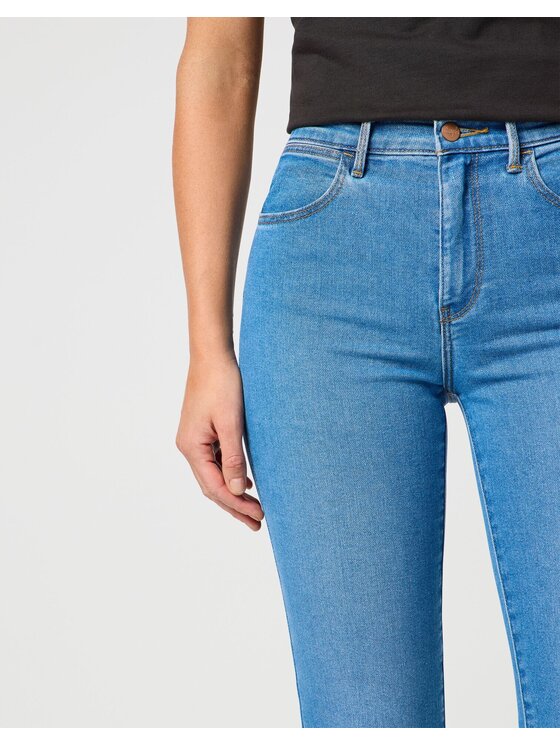 Wrangler Wrangler Jeansy SLIM Niebieski Straight Leg