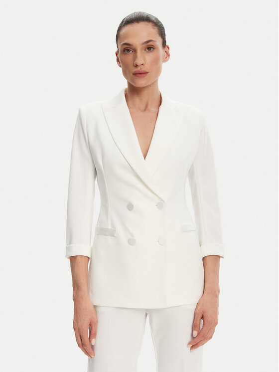 Imperial Imperial Zakó JU25JAW Ekru Slim Fit