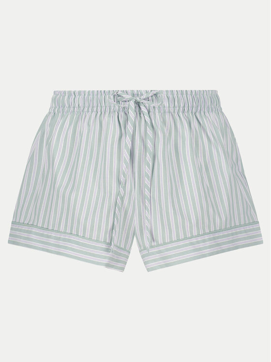 Hunkemöller Pyžamové šortky Cotton 205014 Zelená Regular Fit
