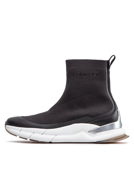 Calvin Klein Calvin Klein Αθλητικά Sock Boot - Knit HW0HW01177 Μαύρο