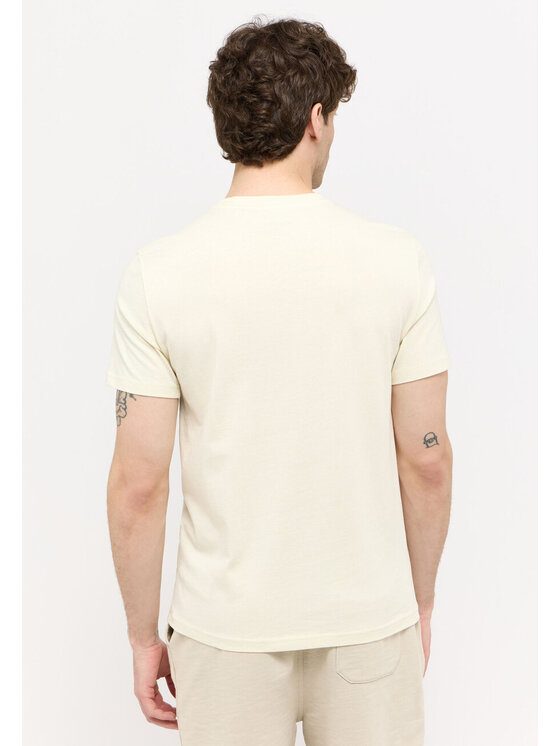 Mustang Mustang T-shirt AUSTIN Beige Regular Fit