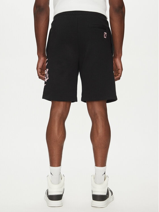 Karl Kani Karl Kani Pantaloni scurți sport Tag 60130134 Negru Regular Fit