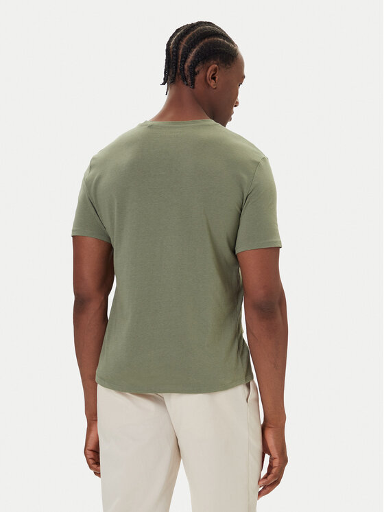 Mustang Mustang T-shirt Austin 1016858 Verde Regular Fit