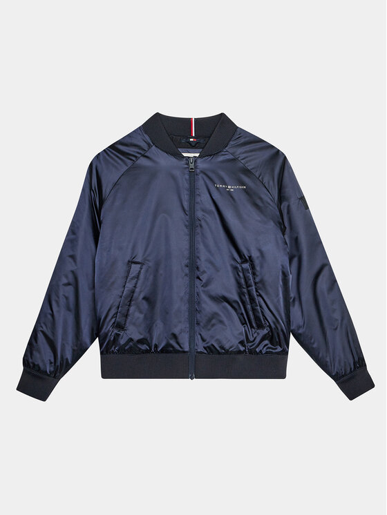 Gyerek Bomber dzseki Tommy Hilfiger, Méret: 12Y, Sötétkék, KG0KG07829 D
