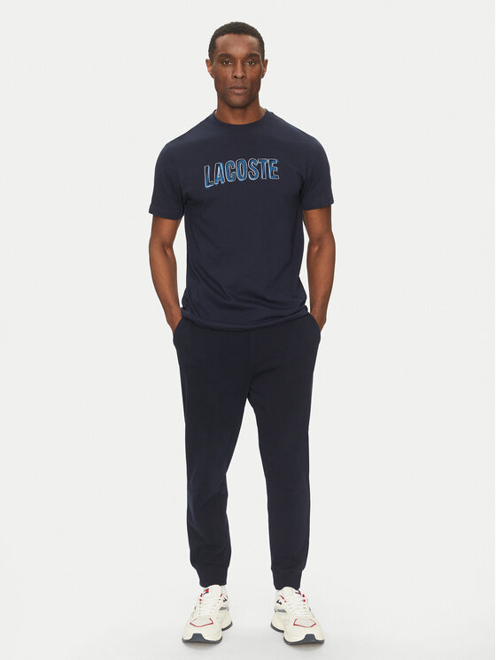 Lacoste Lacoste T-Shirt TH8916 Granatowy Regular Fit