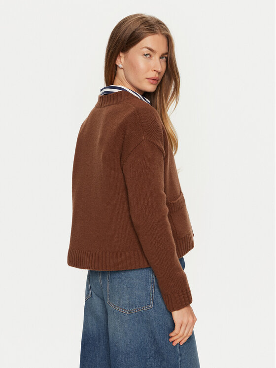 Weekend Max Mara Weekend Max Mara Kardigan Arad 2425346042 Smeđa Relaxed Fit