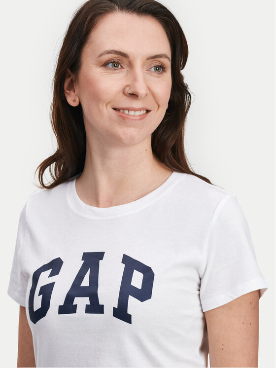 Gap Gap T-krekls 268820-06 Balts Regular Fit
