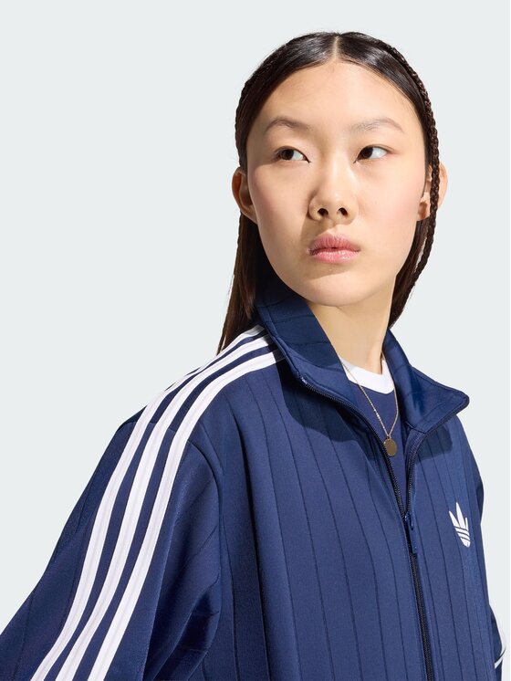 adidas adidas Світшот Pinstripe Firebrid Loose Tracktop KS9983 Cиній Regular Fit