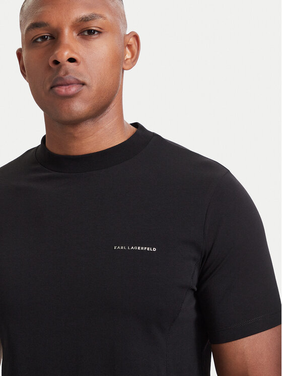 KARL LAGERFELD KARL LAGERFELD Tričko 755033 564235 Čierna Regular Fit
