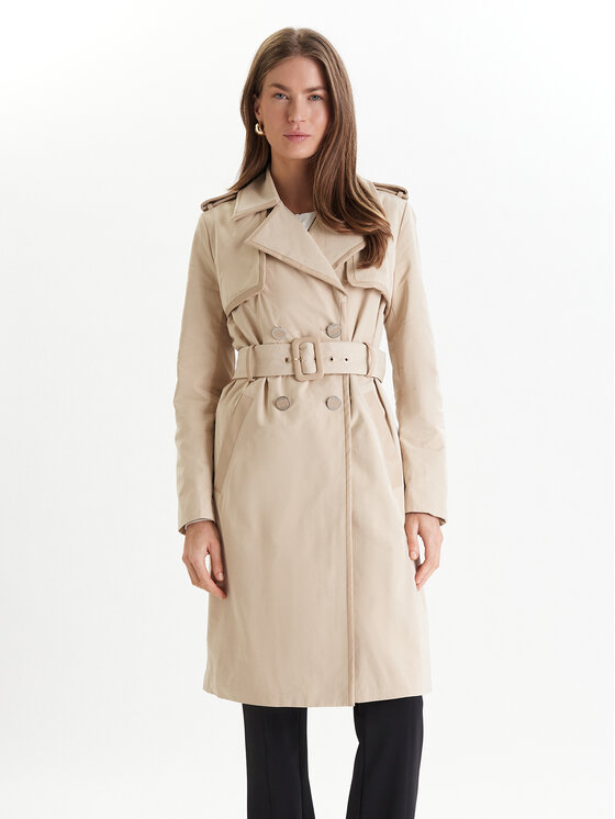 Guess Guess Тренч W5RL14 WGWD2 Бежов Regular Fit