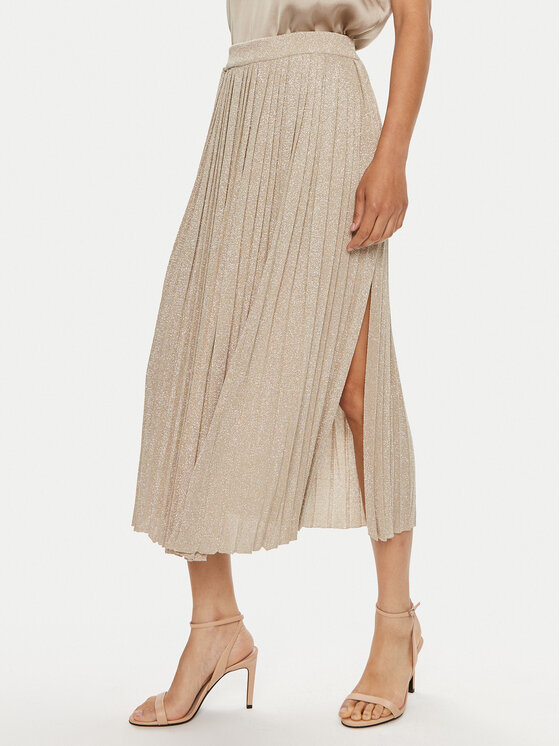 Marella Marella Fustă plisată Beta2 2423306021 Bej Regular Fit