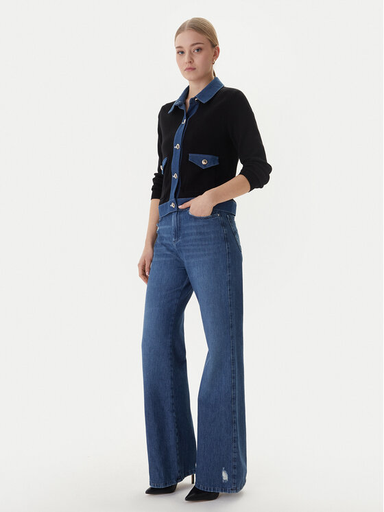 Morgan Morgan Kardigan 251-MNAKI Crna Regular Fit