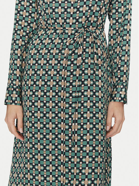 Marc O'Polo Marc O'Polo Hemdkleid 500 1208 21033 Grün Regular Fit