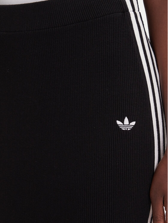 adidas adidas Пола тип молив adicolor Knit 3-Stripes JW2661 Черен Regular Fit