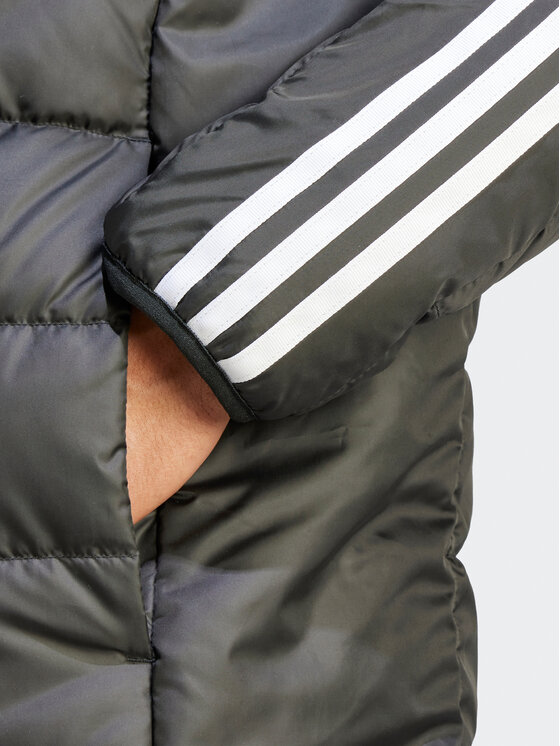adidas adidas Pūkinė striukė Essentials 3-Stripes HZ8522 Juoda Regular Fit