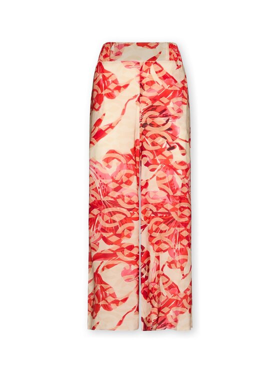 Elena Mirò Elena Mirò Pantaloni di tessuto P084Z000178N041 Rosso Over Fit