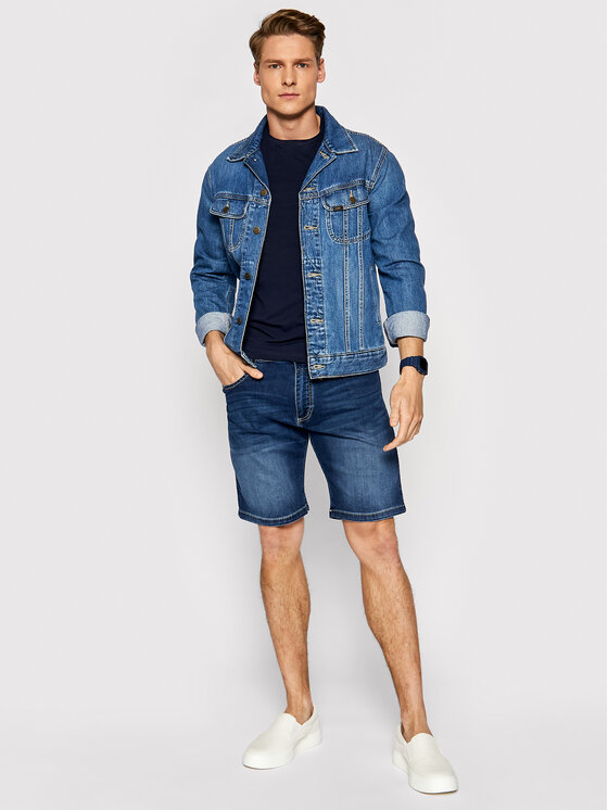 Pantaloncini di jeans 3138D 56693 Blu scuro