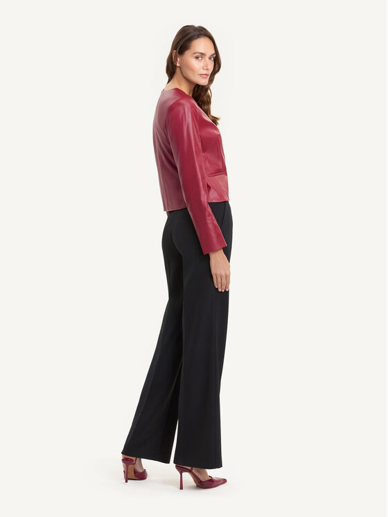 KMX KMX Marynarka 107660004 Bordowy Fitted Fit