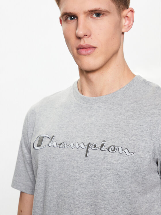 Champion Champion Тишърт 218490 Сив Regular Fit