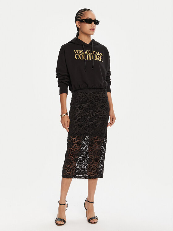 Versace Jeans Couture Versace Jeans Couture Fustă tip creion 79HAE806 J0243 Negru Slim Fit