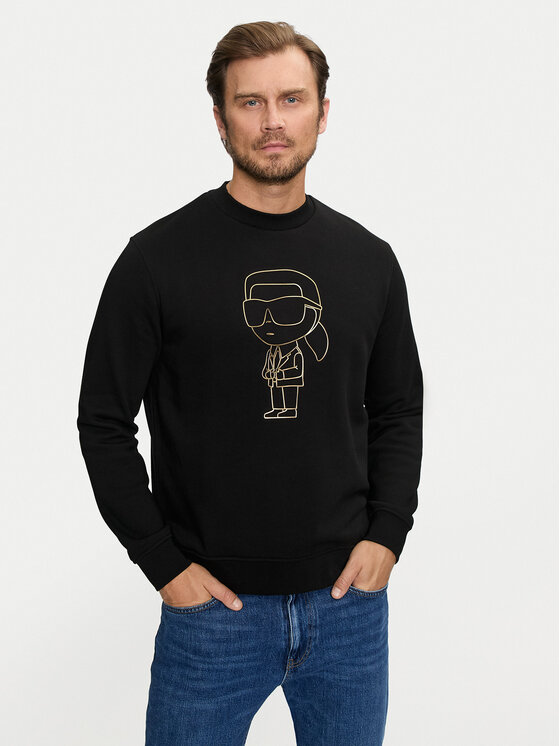 KARL LAGERFELD KARL LAGERFELD Džemperis 705034 544910 Juoda Regular Fit