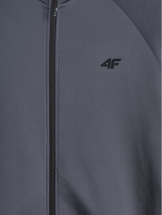 4F 4F Bluza VICTORY PACK Szary ciemny Regular Fit