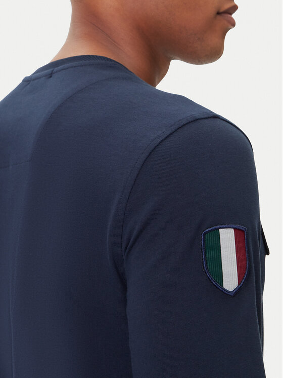 Aeronautica Militare Aeronautica Militare Longsleeve 252TS2488UJ00710 Dunkelblau Regular Fit