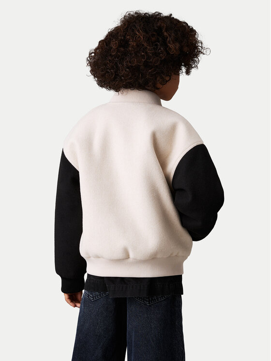 Calvin Klein Jeans Calvin Klein Jeans Μπόμπερ μπουφάν Varsity IB0IB02294 Μπεζ Regular Fit