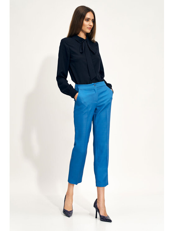 NIFE NIFE Halenka B142 Tmavomodrá Classic Fit