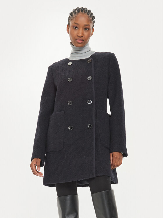 MICHAEL Michael Kors MICHAEL Michael Kors Вълнено палто 77B6754M12 Черен Slim Fit