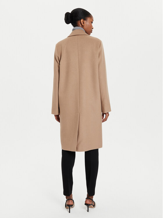 Weekend Max Mara Weekend Max Mara Volneni plašč Zum 2425016052 Rjava Regular Fit