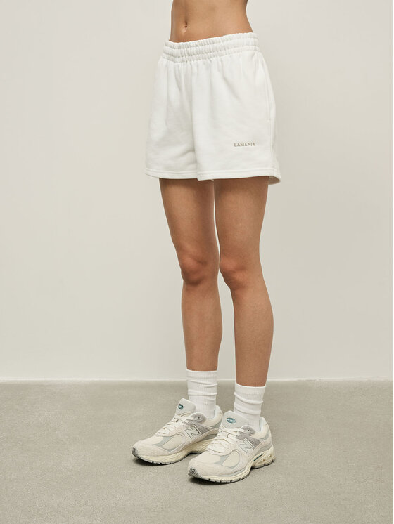La Mania La Mania Pantaloncini sportivi CHIARO Bianco Classic Fit