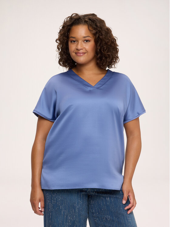 Fiorella Rubino Fiorella Rubino T-shirt G0D4L009277N004 Blu Boxy Fit
