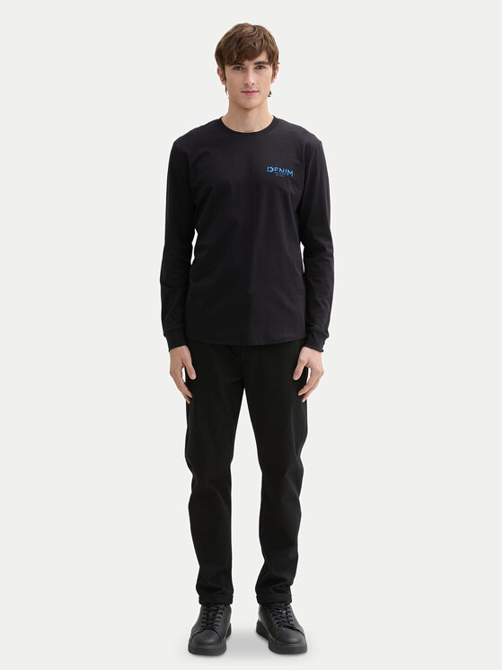 Tom Tailor Denim Tom Tailor Denim Hosszú ujjú 1043909 Fekete Regular Fit