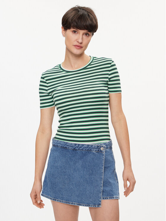Pepe Jeans Pepe Jeans Marškinėliai Jada PL505847 Žalia Regular Fit