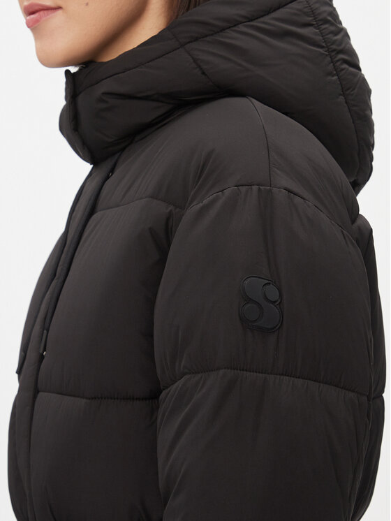 s.Oliver s.Oliver Ziemas mētelis 2133096 Melns Loose Fit