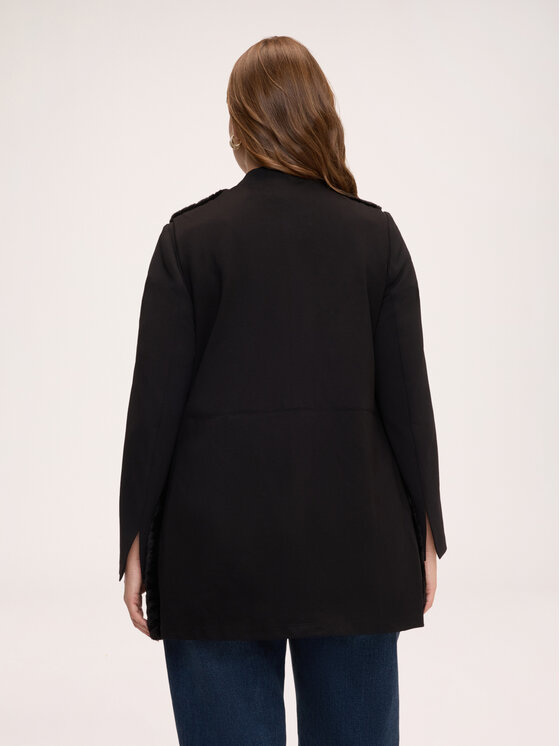 Fiorella Rubino Fiorella Rubino Płaszcz zimowy S061E003978N033 Czarny Regular Fit