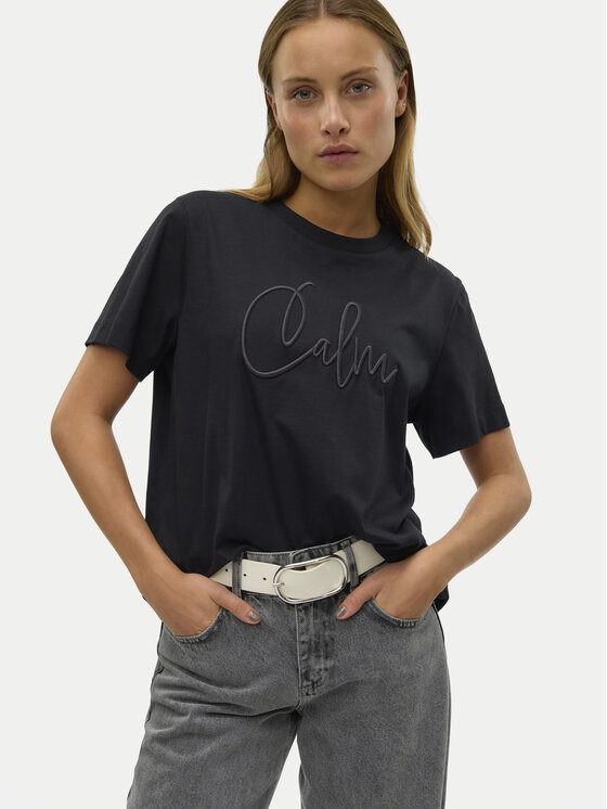 Vero Moda Vero Moda Majica Fea 10321312 Črna Loose Fit