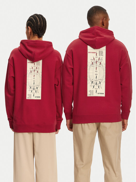Puma Puma Bluza Unisex Harry Potter 630093 Czerwony Relaxed Fit
