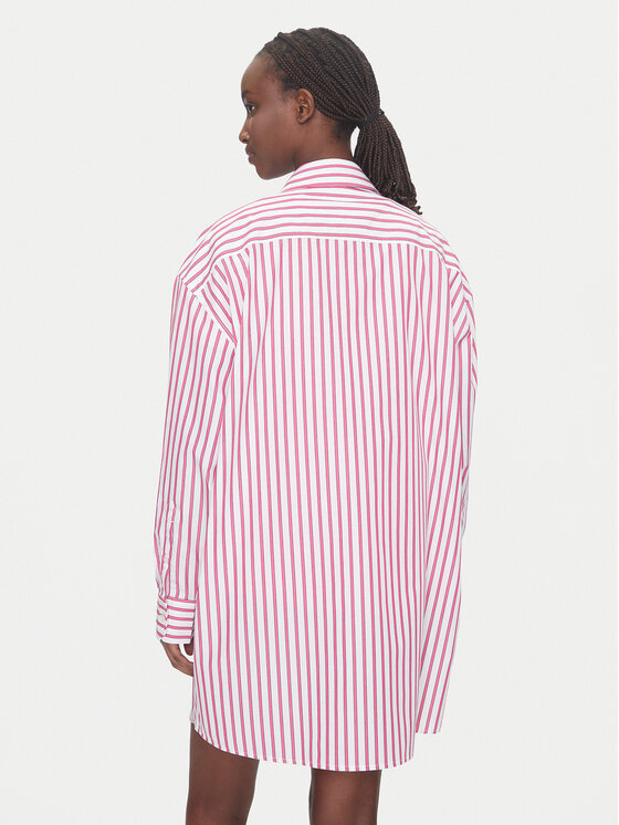 Tommy Jeans Tommy Jeans Sukienka koszulowa DW0DW21122 Różowy Relaxed Fit