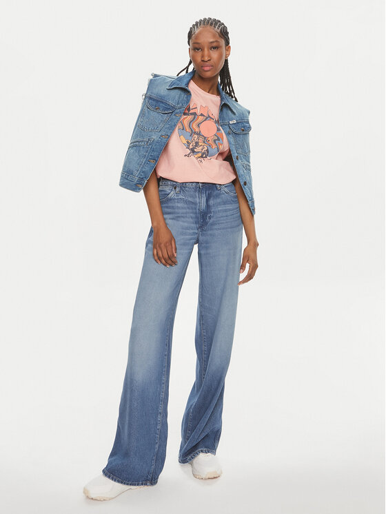 Wrangler Wrangler T-särk 112350279 Korallivärviline Regular Fit