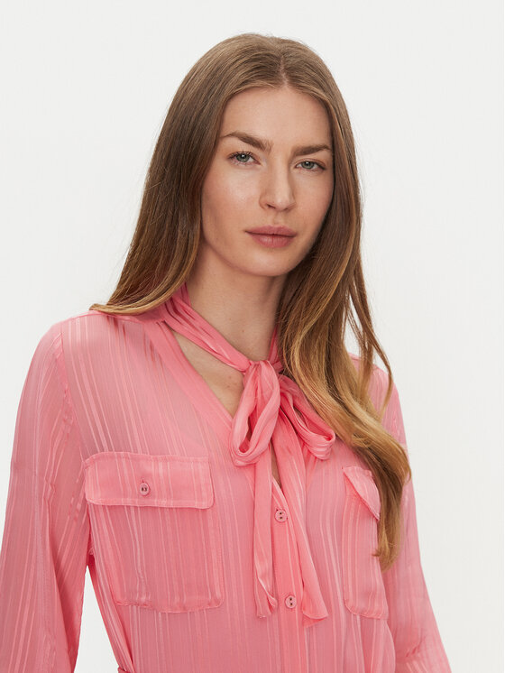TWINSET TWINSET Sukienka koszulowa 251TP2260 Pomarańczowy Loose Fit