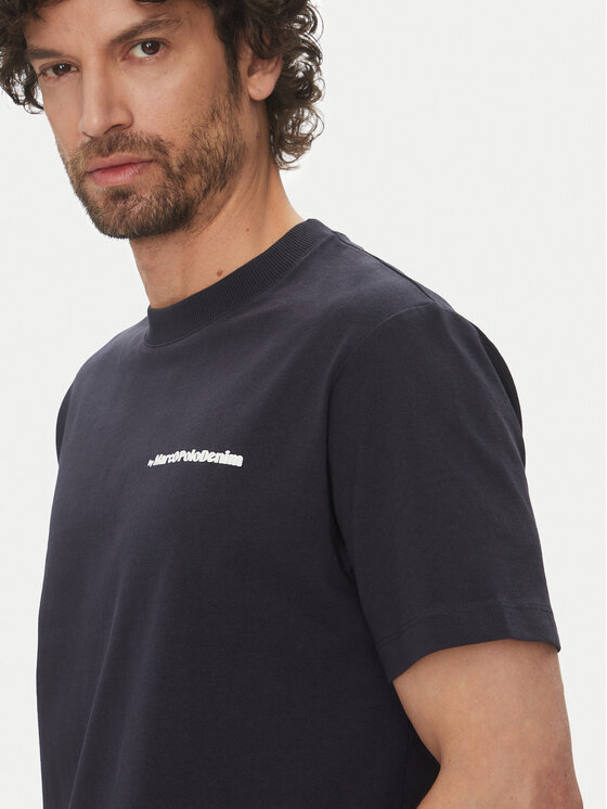 Marc O'Polo Denim Marc O'Polo Denim Marškinėliai 500 0006 002 Tamsiai mėlyna Relaxed Fit