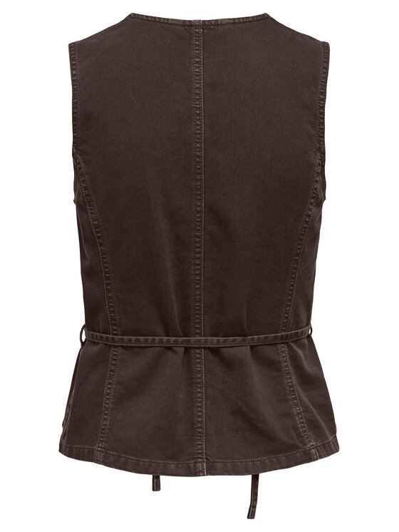 ONLY ONLY Top Silla 15374051 Smeđa Regular Fit
