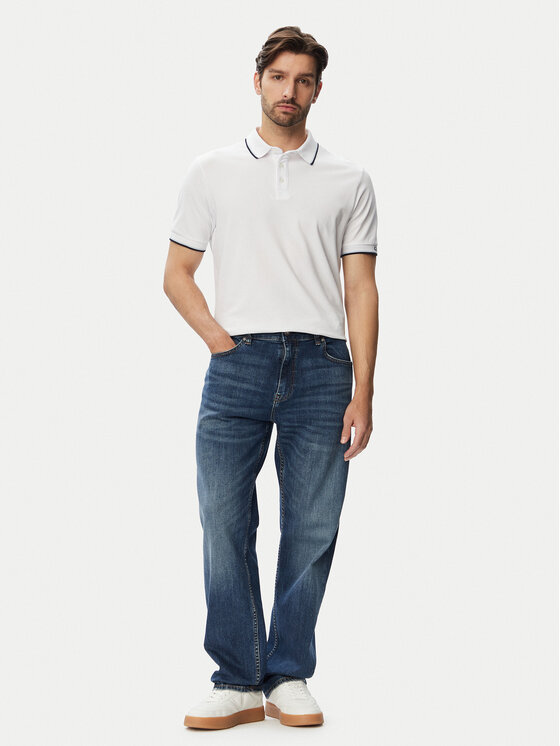 Guess Guess Polo majica M6YP28 K4475 Bela Slim Fit