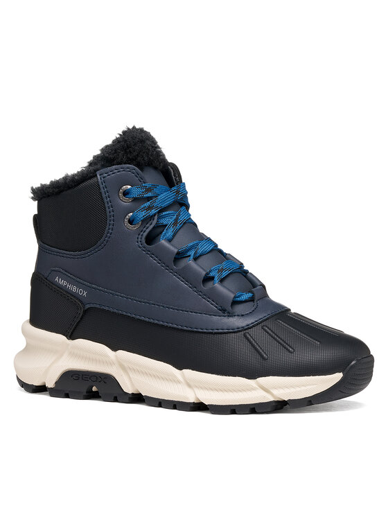 Geox Geox Schnürschuhe J Flexyper Plus Boy B Abx J56LCB 0MECE C4002 M Dunkelblau